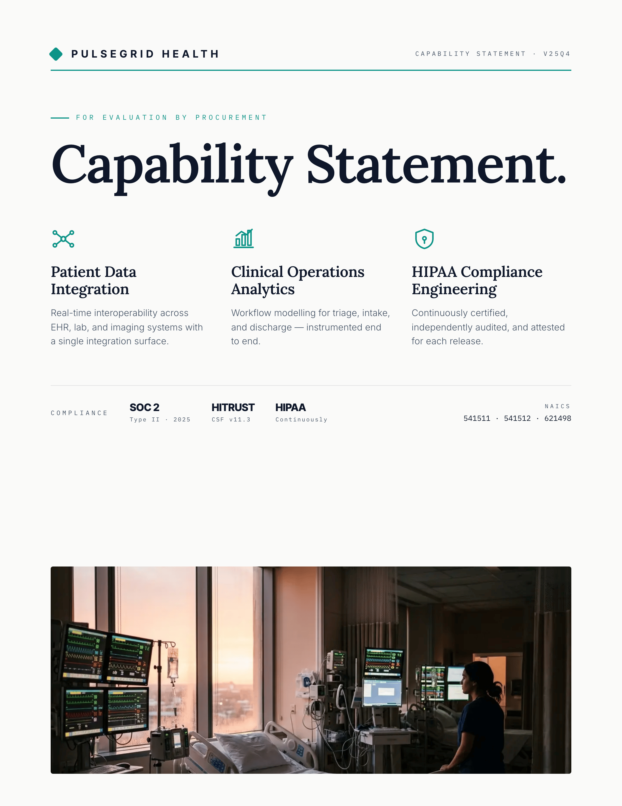 Capability statements — 1 of 3