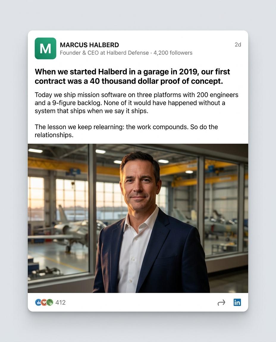 Founder posts — 2 of 3