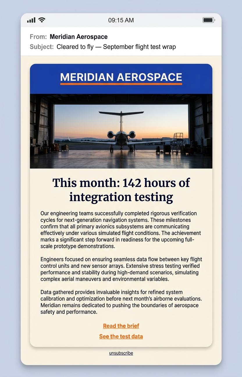 Newsletter drops — 3 of 3