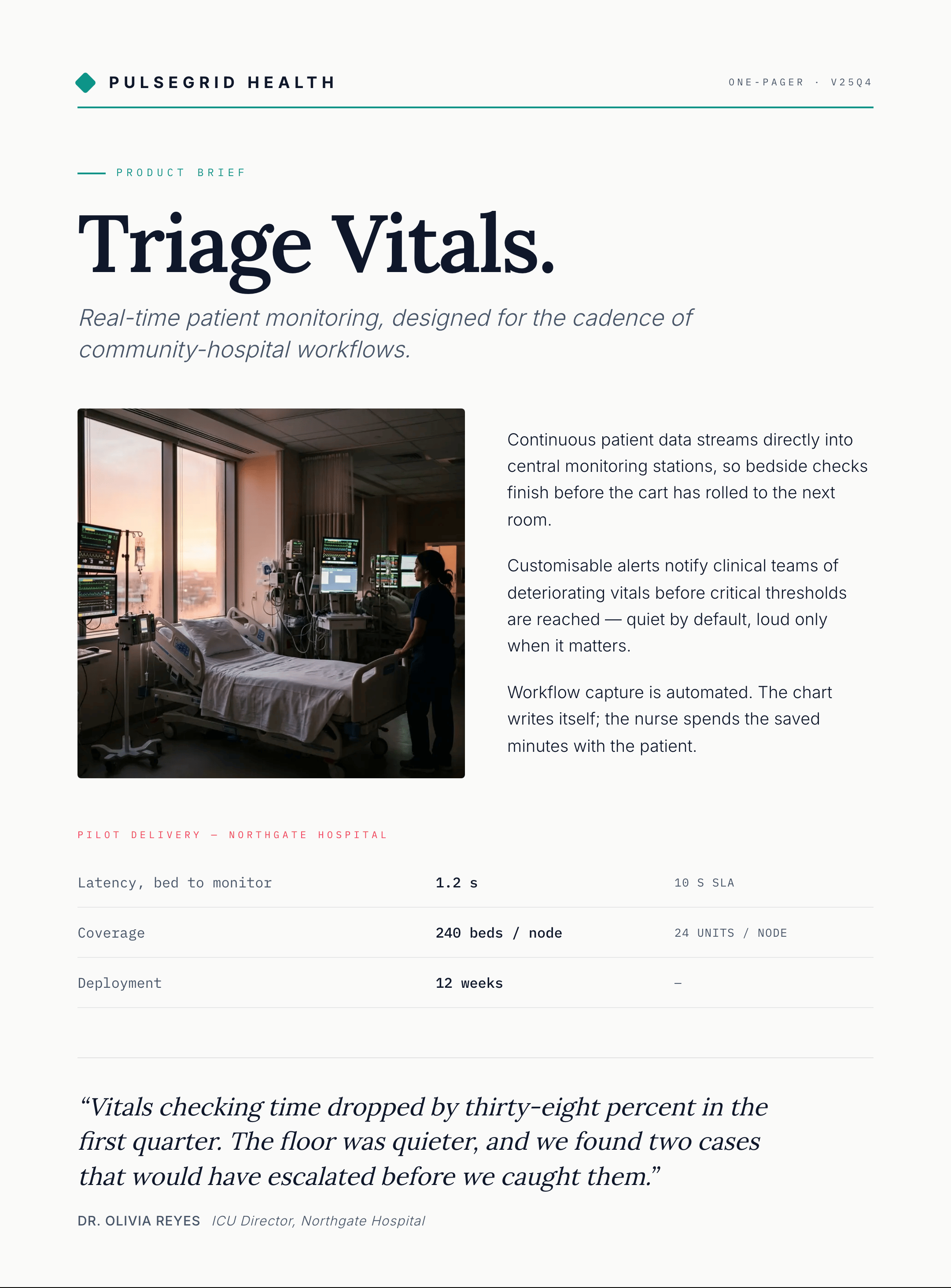 One-pagers — 1 of 3